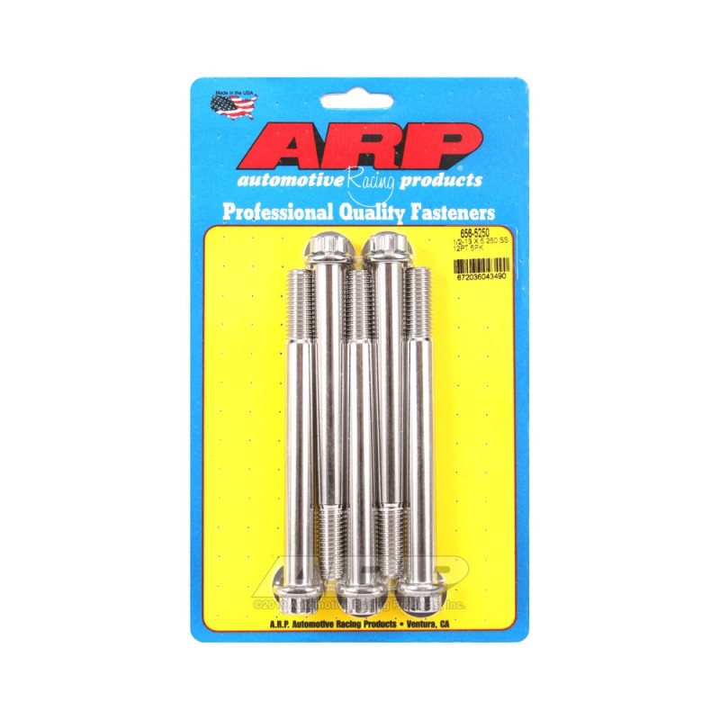 Set de șuruburi și piulițe universale ARP 1/2-13 – Oțel inoxidabil, 12 capete x 5 - ARP-656-5250 - 656-5250 - 3666618195421